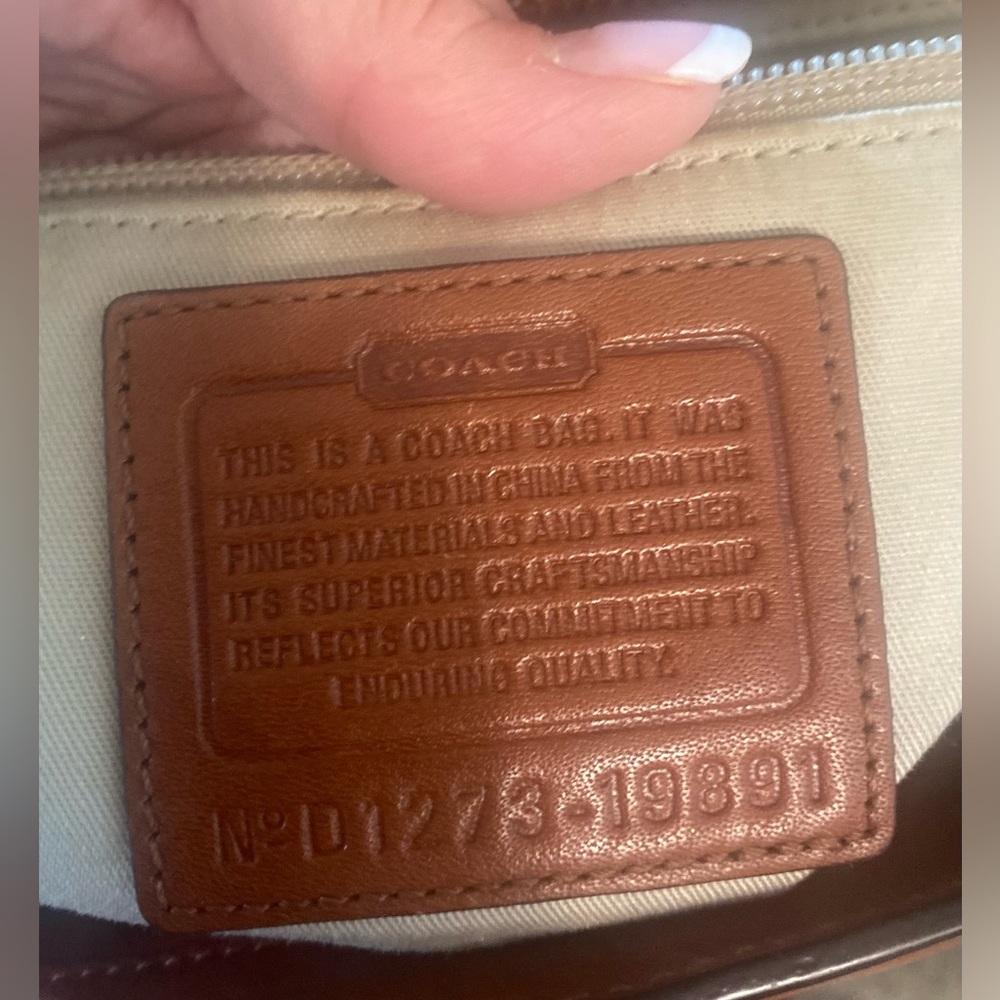 COACH Legacy Cognac Leather Handbag - Picture 3 of 17